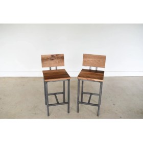 Resim Abronya Bar Taburesi Retro Sandalye Modelleri Yemek Masası Mutfak Masası Ahşaplı Sandalye Modeli 1 Adet 