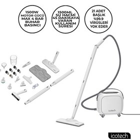 Resim Icotech SC90 Pro Multi Fonksiyonel Buharlı Temizlik Makinesi 