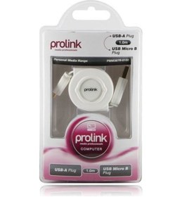 Resim Prolink Pmm387r-0100 Makaralı Kablo Usb A-usb Micro B 1 Metre 