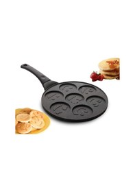 Resim Granit Döküm Yüz Emojili Pankek Tava 28 CM 