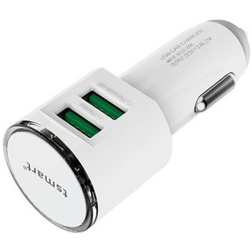 Resim Tsmart Iphone Şarj Kablolu 3.4A Araç Şarj Cihazı Tsa13 