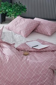 Resim Glimmer Easy Cotton Tek King Size Nevresim Takımı - Gül Kurusu 