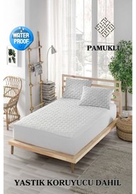 Resim Ely Parker 160x200 Sıvı Geçirmez Alez Mikro Kapitoneli Fitted Su Yatak Koruyucu MKRKAPFIT160200 Beyaz Çift Kişilik 160 x 200 