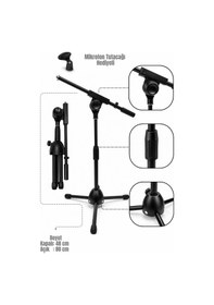 Resim Yankı Ms-18 Enstrüman Mikrofon Sehpası Metal Tripod Stand - 8697044114314 