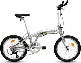 Resim FLEXI ARGENTO KATLANIR BİSİKLET 320H V 20 JANT 9 VİTES GÜMÜŞ KROM KIRMIZI 