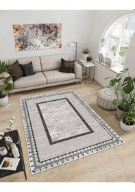 Resim Dijidekor Işıltı Koleksiyonu Model102 Süngerli Dijital Baskılı Saçaksız Mutfak Halısı Yolluk 