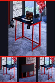 Resim Fahrettin Küçük DRAGON Oyuncu Masası Çalışma Masası Ofis Masası Yemek Masası Okul Masası Genç Odası 50x80 Cm 