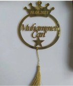 Resim Pleksi Otomobil Araç Içi Dikiz Aynası Süsü Kral Taç Isimli Altın 