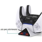 Resim Didadodo Bosphorusboutique Stand Şarj Ps5 Pg P5011 Move Led Kol Joystick Ipega Renkli Göstergeli Jg Oyun Kumandası, Renkli Ekranlı 