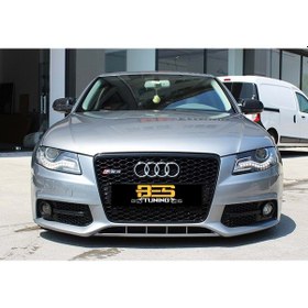 Resim Audi A4 B8 Batman Yarasa Ayna Kapağı Piano Black / 2009-2014 