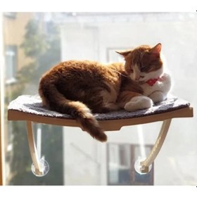 Resim Yenilikçi Vantuzlu Kedi Yatağı, Cam Ve Duvar İçin Açik Mavi 