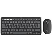 Resim Logitech Pebble 2 920-012245 Combo Çoklu Sessiz Kablosuz Türkçe Q Grafit Klavye ve Mouse Seti 