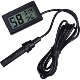 Resim Weather Forecast Problu Termometre Sıcaklık ve Nem Ölçer Kuluçka Makinası İçin 0-50 °C Ölçüm Mesafesi ile LCD Ekran 