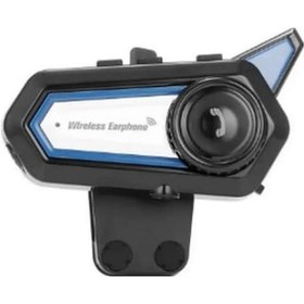 Resim Ankatek Bt31 Kask İçin Bluetooth 5.0 Motosiklet Interkom Su Geçirmez Kablosuz Kulaklık 