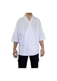 Resim Formteks Sushi Şef Kimono Ceketi Beyaz Kırmızı 
