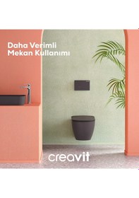 Resim Creavit Drop Mat Siyah Boyalı Kumanda Paneli GP2002.01 Siyah 