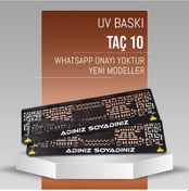 Resim Taç 10 Plakalık, 2 Adet Premium Uv Baskı, Plakalıkhane 