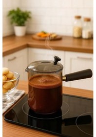 Resim 550 Ml Akasya Cam Cezve Çok Renkli 