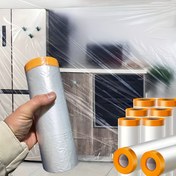 Resim Ayarlanabilir Su Geçirmez PVC Boyacı Bantı - 1 Rulo, Katlanabilir ve Ayrılabilir, Araba Boyama ve Ev Dekorasyonu için Önceden Yapışkanlı Film Rulosu, Çoklu Boyut Seçenekleri, Kalıntısız, Kolay Çekmek, Profesyonel Sınıf, Ev Boyama Bantı|Çok Yönlü Yapışkan|PVC Malzeme, Araba Boyacı Bantı 