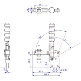 Resim MAMMUD Dikey Geçişli Kelepçe Düz Taban | GH-12270 