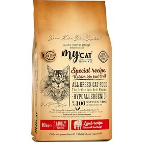 Resim Mycat Az Tahıllı Kuzu Etli Yetişkin Kedi Maması 10 KG 