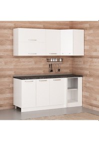 Resim Minar 185cm Köşe Mutfak Dolabı - Beyaz K185-b3 