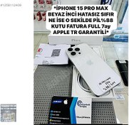 Resim Apple iPhone 15 Pro Max İkinci El TR | 256 GB | Beyaz İkinci El *İPHONE 15 PRO MAX BEYAZ İNCİ HATASIZ SIFIR NE İSE O SEKİLDE