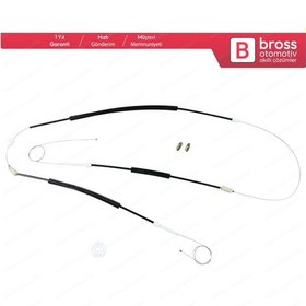 Resim VW Golf MK3 4 A3 1E7 1V7 1994-2002 Cabrio İçin Sol Cam Kriko Seti 