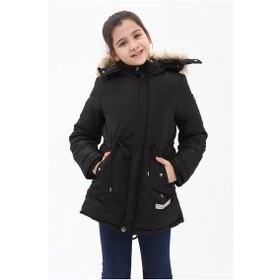 Resim Benitto Kids Kız Çocuk Kaban 51256-Siyah 