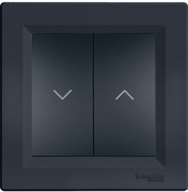 Resim Schneider Asfora Plus Antrasit Jaluzi Kumanda Anahtarı Çerçeveli 