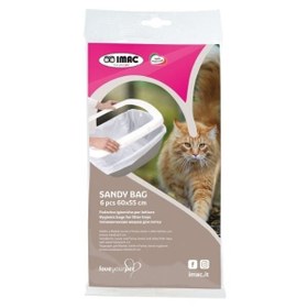 Resim İmac Sandy Bag Kedi Tuvaleti Poşeti 6 Adet 60x55 Cm 