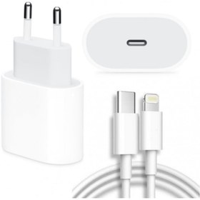 Resim Daytona Iphone 11/11 Pro/12/12 Pro Uyumlu 20w Hızlı Şarj Ve 1 Metre Usb C Lightning Şarj Kablosu Set 