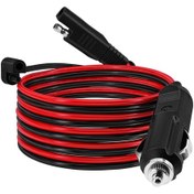 Resim Springsun 12v Sae Sigara Çakmağı Uzatma Kablosu - 150cm Hızlı Bağlantı, 15a Sigortalı, Su Geçirmez 