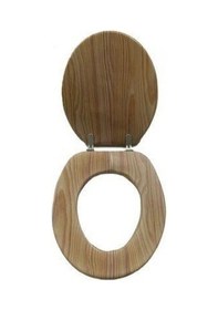 Resim Softy Classic Full Ahşap Desen Klozet Kapağı 