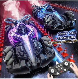 Resim Sürüklenme Rc Araba Yarışı Uzaktan Kumanda Araba Sprey 2.4g Yüksek Hızlı Off Red2b 1704v 