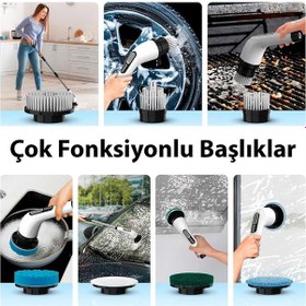 Resim Sunup SN-26239 9'u 1 Arada Çok Amaçlı Kablosuz Şarjlı Temizlik Fırçası 