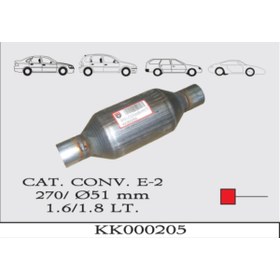 Resim NESS EXHAUST SYSTEMS Katalitik Konvektör Yuvarlak L:27cm /51mm Boru 