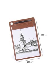 Resim Kapaksız Sekreterlik Mıknatıslı Sanatsal Çizim A4 Rainbow Art Clip Board Vegan 23,5x35,5 Cm 