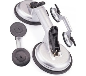 Resim Özgürce Yüksek Kaliteli Cam Fayans Kaldırma Metal Alüminyum Çift Vantuz Seti 