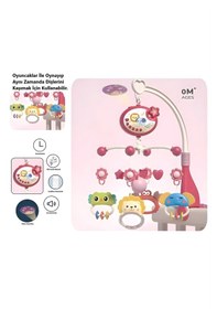 Resim Bebek Dönencesi Müzikli ve Işıklı Çıngıraklı Projektör Pembe 