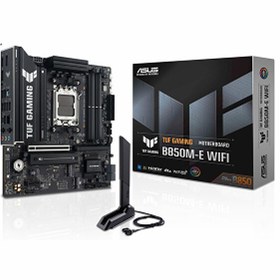 Resim Asus TUF Gaming B850M-E WiFi DDR5 8000 MHz OC M.2 HDMI/DP/USB-C PCIe 5.0 AM5 mATX Anakart 