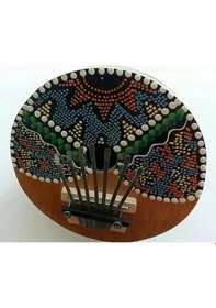 Resim Hindistan Cevizinden El Yapımı Mini Parmak Piyano Kalimba 7 Nota 