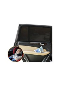 Resim Araç Oto Yan Cam Güneşlik Perde Esnek 1 Adet Rüzgarlık Güneşlik Önleyici 