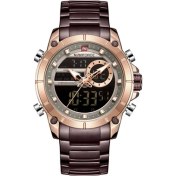 Resim Hanyang Kahve Relogio Masculino Navıforce Üst Marka Erkek Saatler Moda Lüks Kuvars Izle Erkek Askeri Chronograph Spor Kol Saati Saat (Yurt Dışından) 