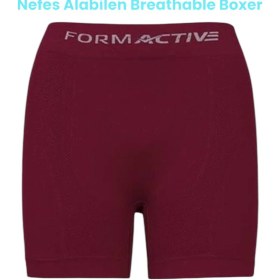Resim Tezzgelsin Erkek Dikişsiz/seamless Nefes Alabilen Boxer 6 Adet Siyah - Bordo 