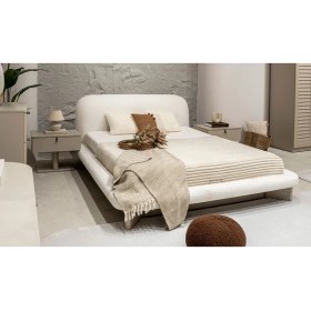 Resim Latte Bazalı Karyola ve Başlık 