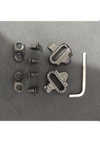 Resim Hombey Yolluk Dağ Bisikleti İçin Evrensel Spd Kilitli Ayaklık Plakası - Güçlü Kilitleme Sistemi Ve Kolay Kurulum Siyah Vida-siyah Yastık Çok Renkli 