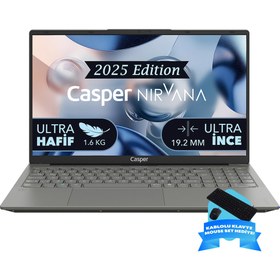 Resim Casper Nirvana X600.1362-BF00X-G-F-D2D1 Intel Core i7-13620H 32GB RAM 1TB NVME SSD Freedos + Kablolu Klavye-Mouse Set Hediye 
