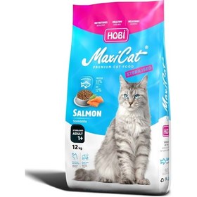Resim Hobi Maxicat Kısırlaştırılmış Somonlu Kedi Maması 12kg 