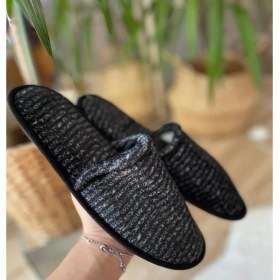 Resim Erkek Ev Terliği Kışlık Terlik Kahve Siyah 